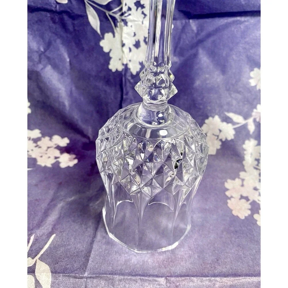 2 Longchamp Crystal Ice Tea /Cocktail Glass Cristal D’Arques-Durand 6 oz
